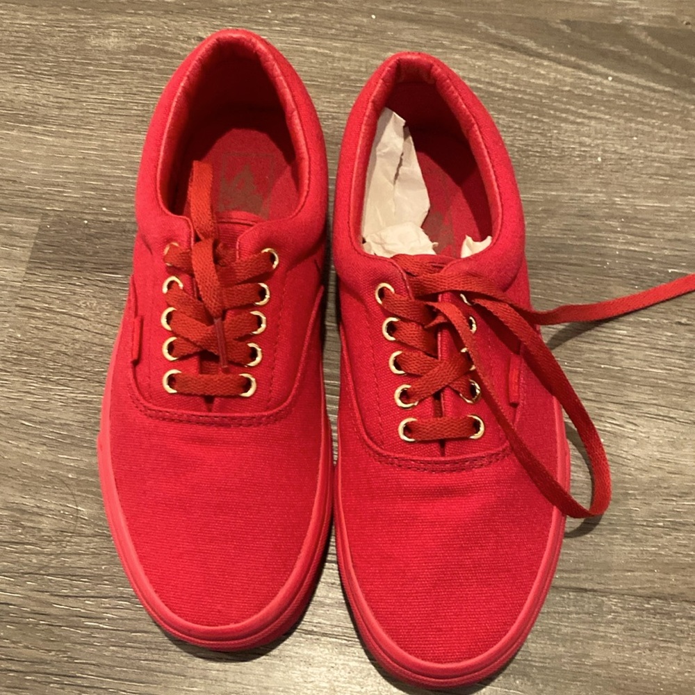 Red Vans Era Gold Mono W8/M6.5